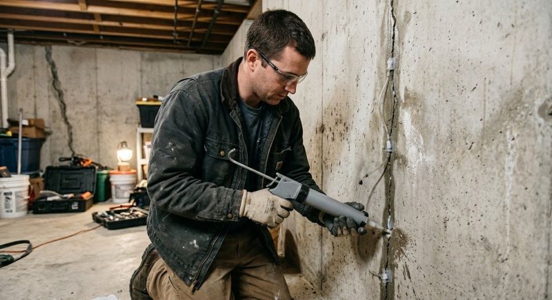 Basement Crack Repair in Hanover, MA