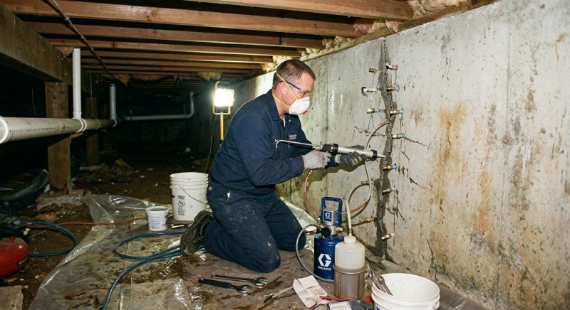 Basement Foundation Repair in Holbrook, MA