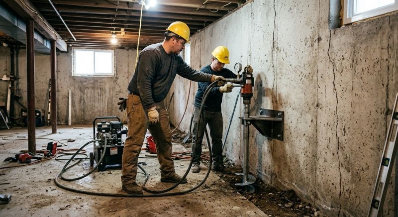 Basement Stabilization in Hanover, MA