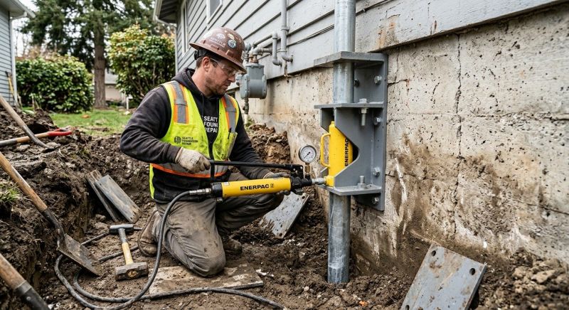 Concrete Foundation Leveling in Newton, MA