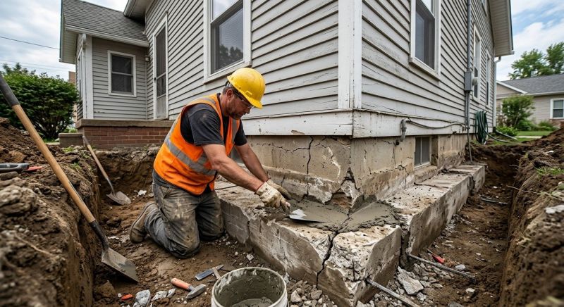 Concrete Foundation Repair in Newton Center, MA