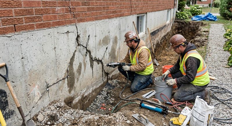 Cracked Foundation Repair in Chelsea, MA