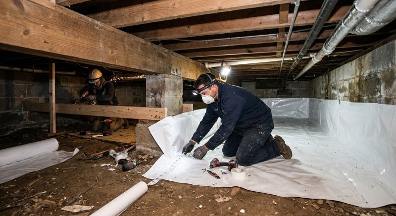 Crawl Space Leveling in Hanover, MA