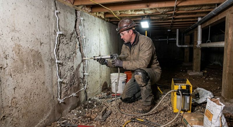 Crawlspace Foundation Repair in Braintree, MA