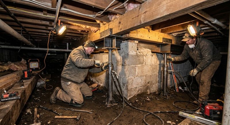 Crawlspace Foundation Repair in Chestnut Hill, MA
