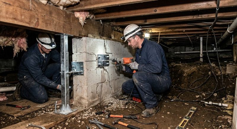 Crawlspace Foundation Repair in Norton, MA
