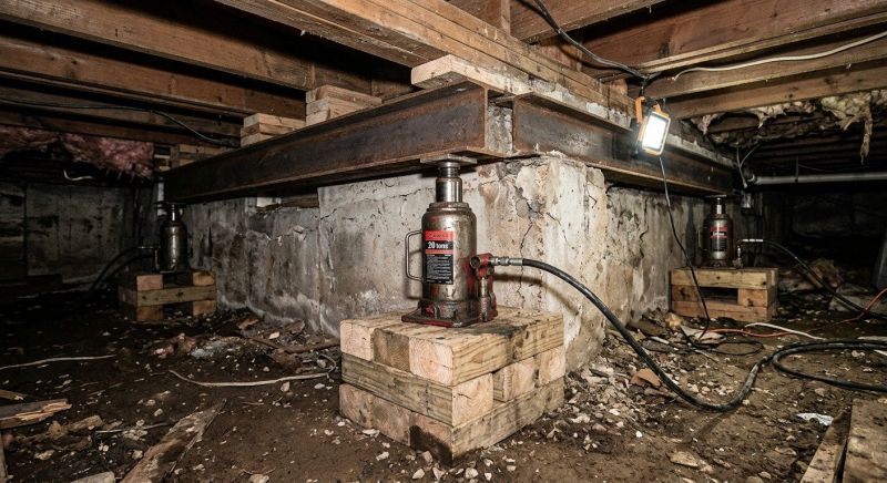 Foundation Jacking in Abington, MA