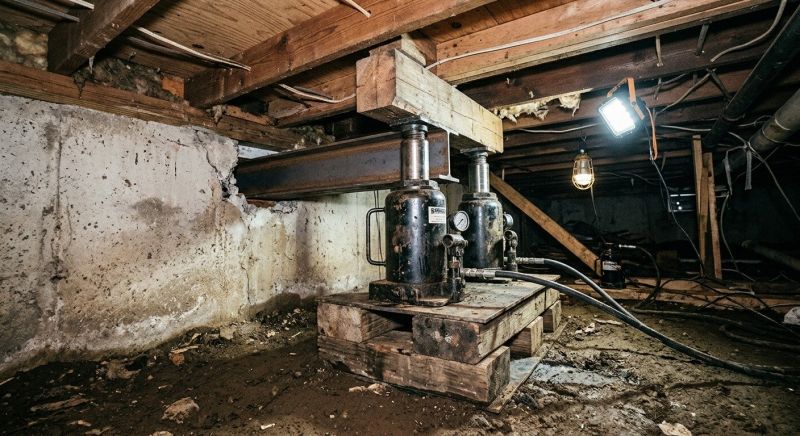 Foundation Jacking in Hull, MA