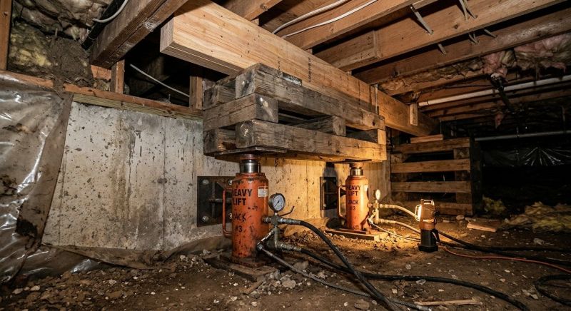 Foundation Jacking in Hanover, MA