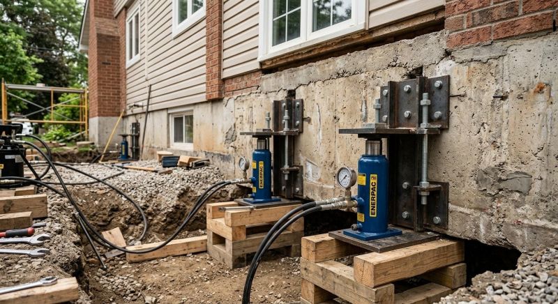Foundation Jacking in Norfolk, MA