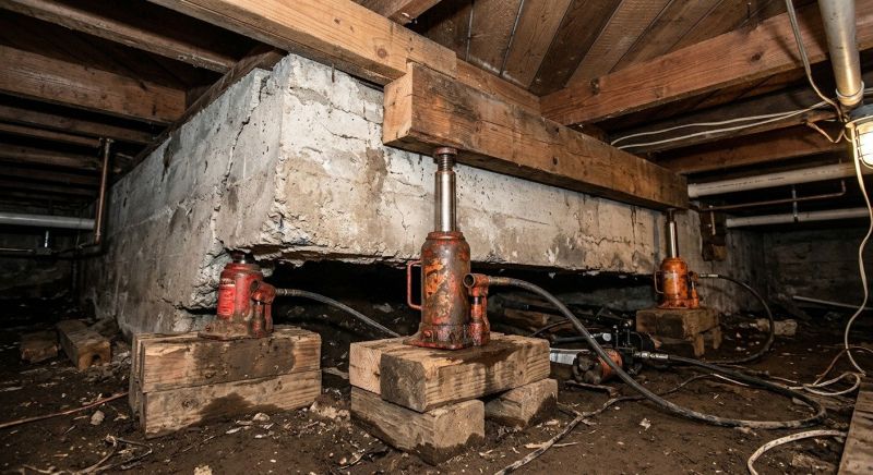 Foundation Jacking in Sharon, MA