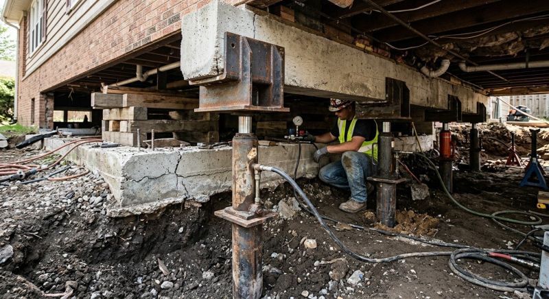 Foundation Lifting in Halifax, MA