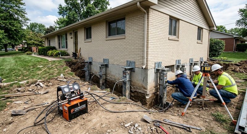 Foundation Pier Leveling in Hanover, MA