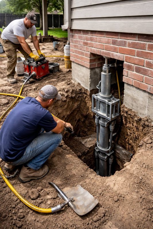 Foundation Pier Repair in Hanover, MA