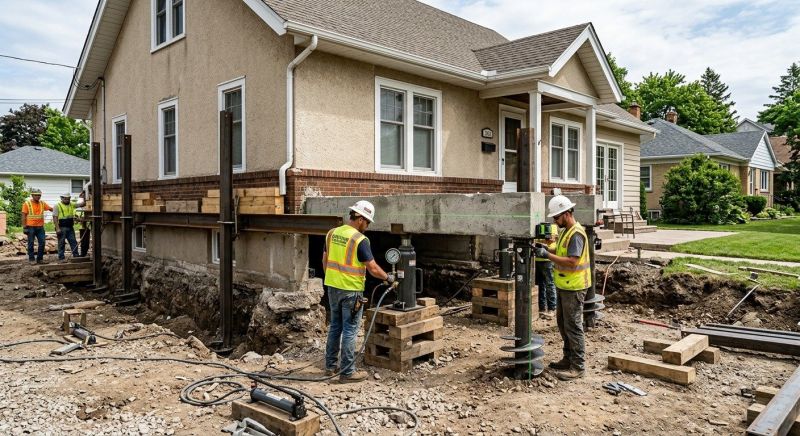 Foundation Releveling in Hanover, MA