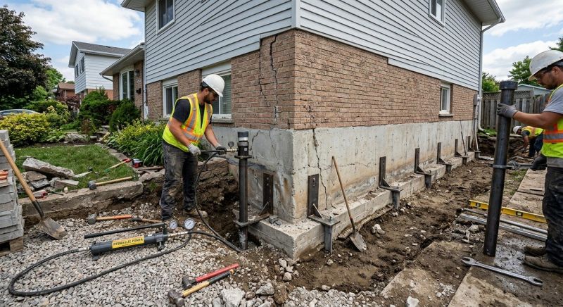 Foundation Stabilizing in Holbrook, MA