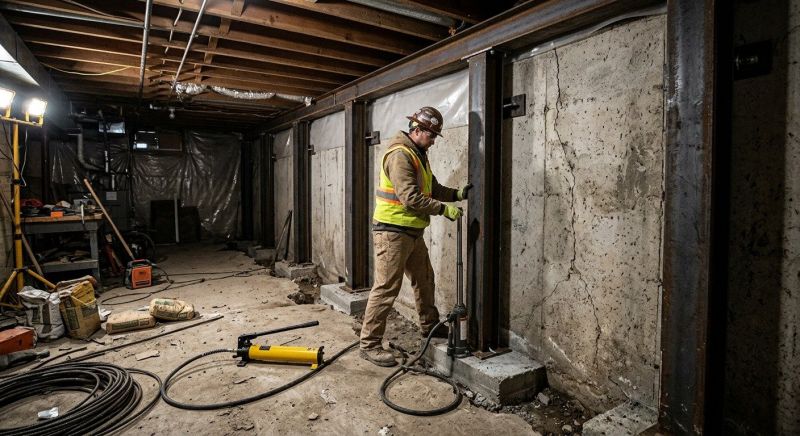 Foundation Stabilizing in Newton Center, MA