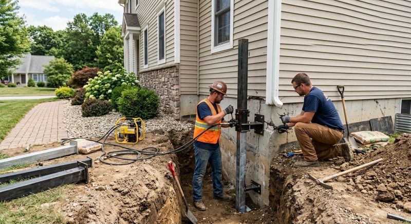 Foundation Stabilizing in Raynham, MA