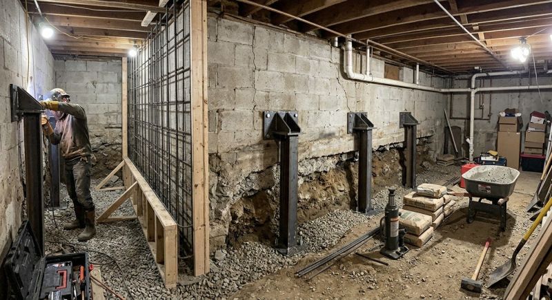 Foundation Stabilizing in Watertown, MA