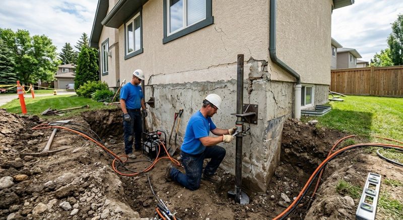 Helical Piers Installation in Hanover, MA