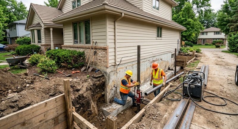 House Foundation Repair in Avon, MA
