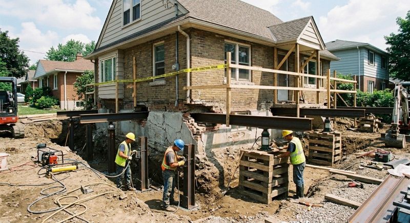 House Foundation Repair in Canton, MA