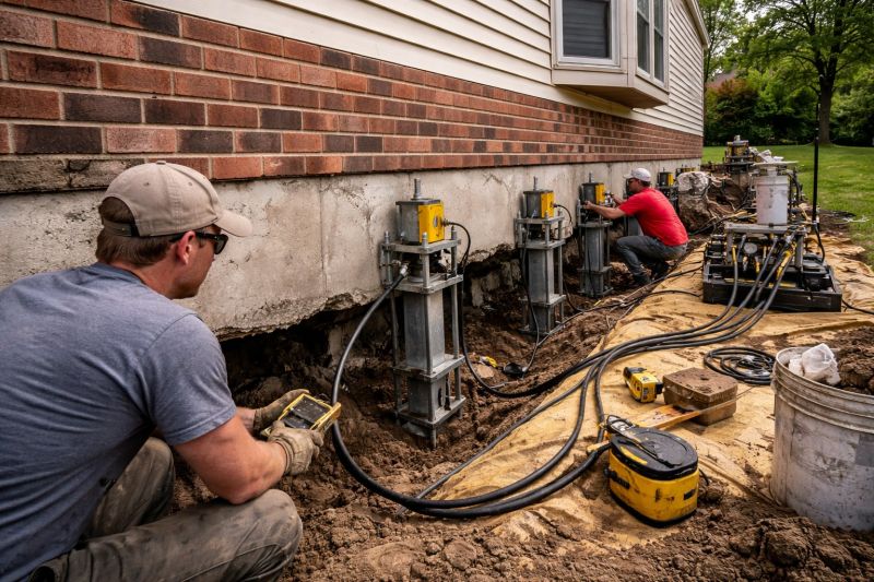 Settling Foundation Service in Hingham, MA