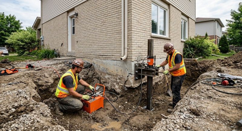 Sinking Foundation Lifting in Hanover, MA