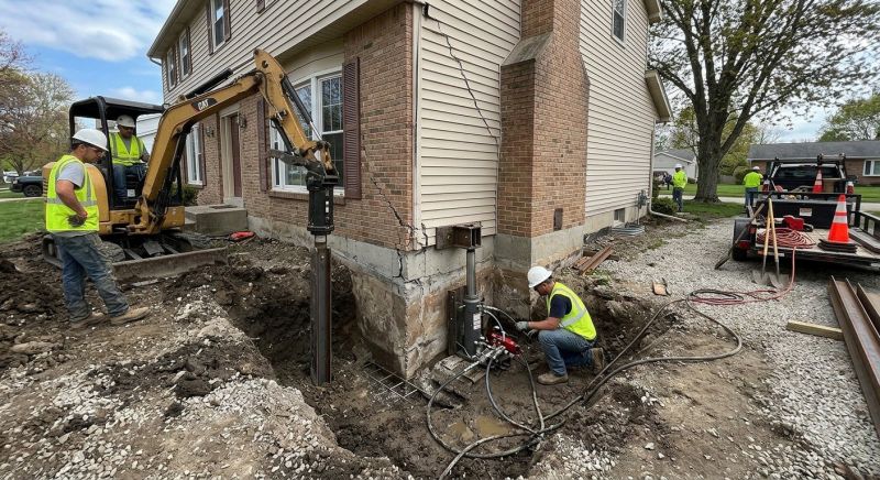 Sinking Foundation Repair in Brighton, MA