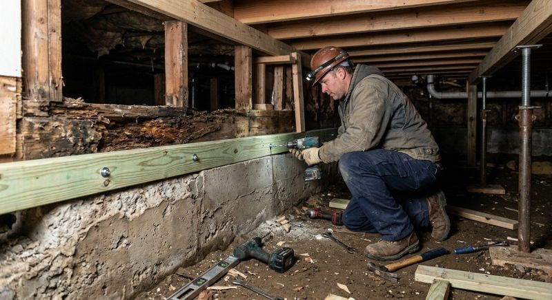 Sinking Foundation Repair in East Taunton, MA