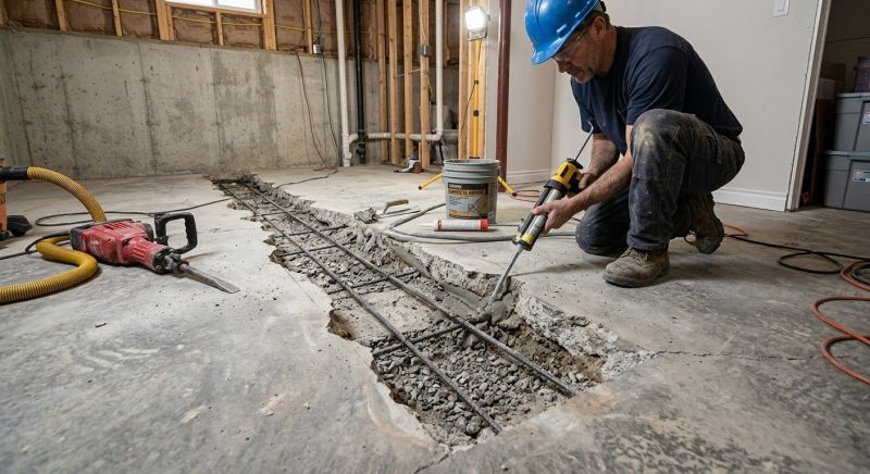 Slab Foundation Repair in Hanover, MA